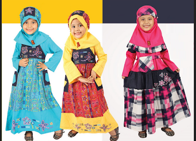 Baju muslim anak perempuan keke Baju muslim anak perempuan keke
