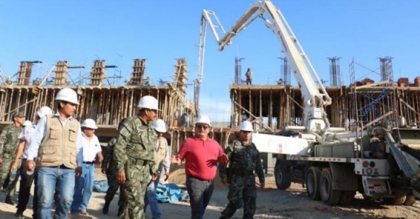 Colegio Militar «Elías Aguirre» de Chiclayo registra un 40% de avance en su construcción - GRE Lambayeque