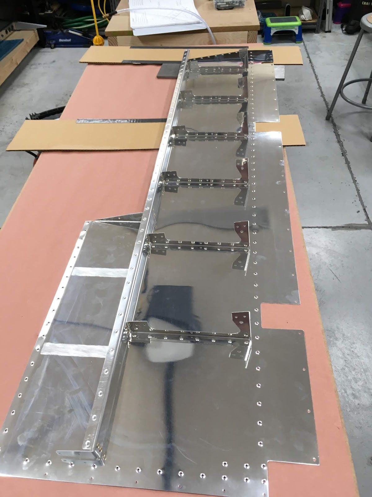 Alex's RV14A Build Log Section 9 Elevators (riveting two skins to