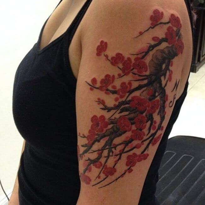 250+ Japanese Cherry Blossom Tattoo Designs With Meanings & Symbolism