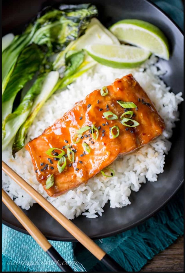 Teriyaki Salmon Rice Bowls with Bok Choy - Recipes Food