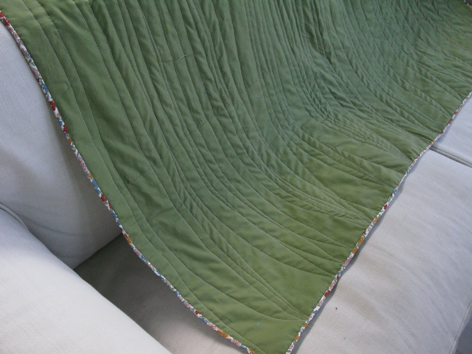 Sew Nancy whole cloth quilt