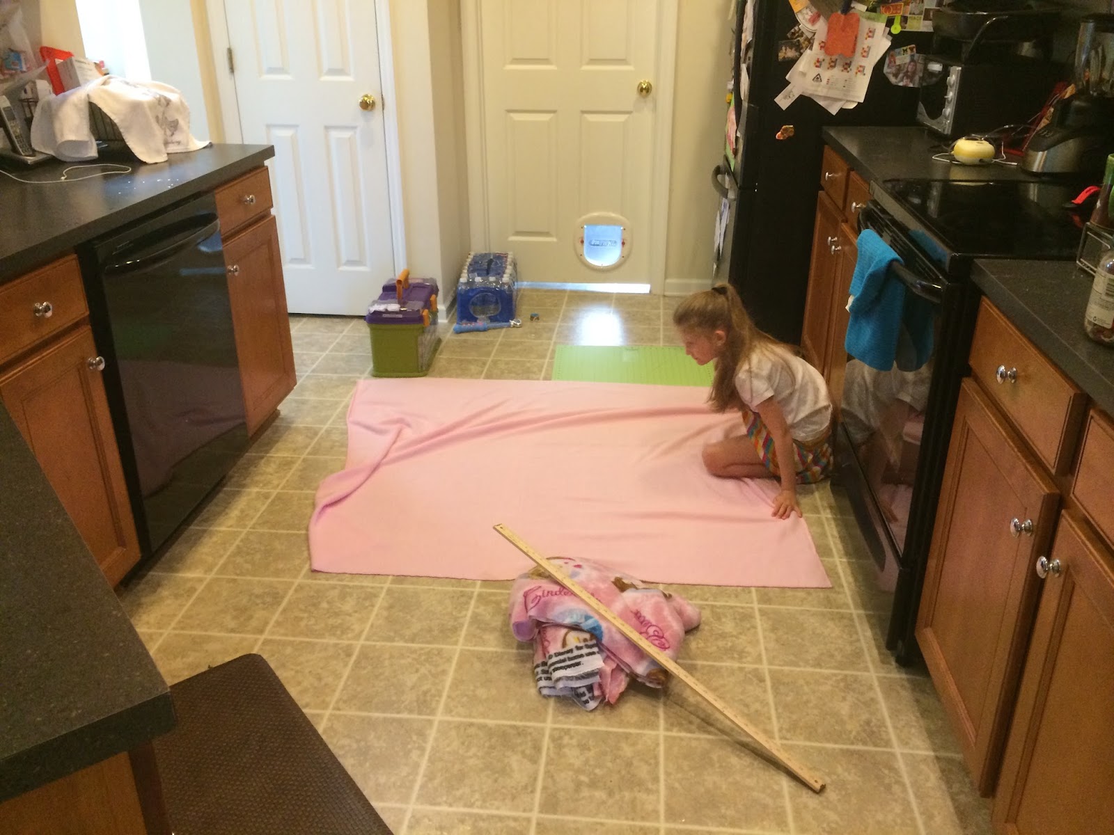 manda made it Project Linus Fleece No Sew Blanket