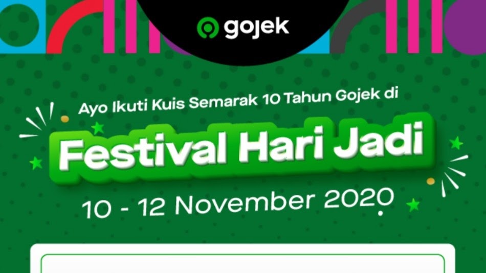 Kuis Semarak Ulang Tahun Gojek Catatandroid