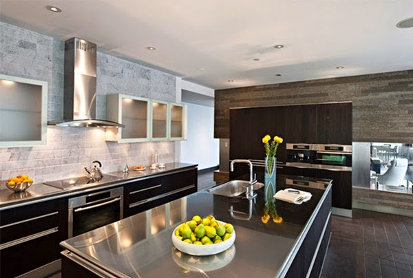 Kitchen at different levels