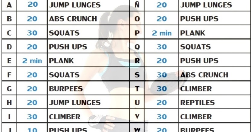 Con crossfit de imagenes nombres de ejercicios