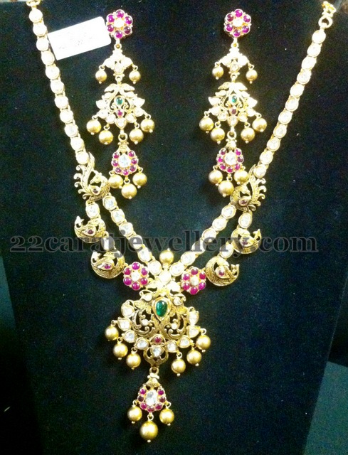 Mango Kundan Short Necklace - Jewellery Designs