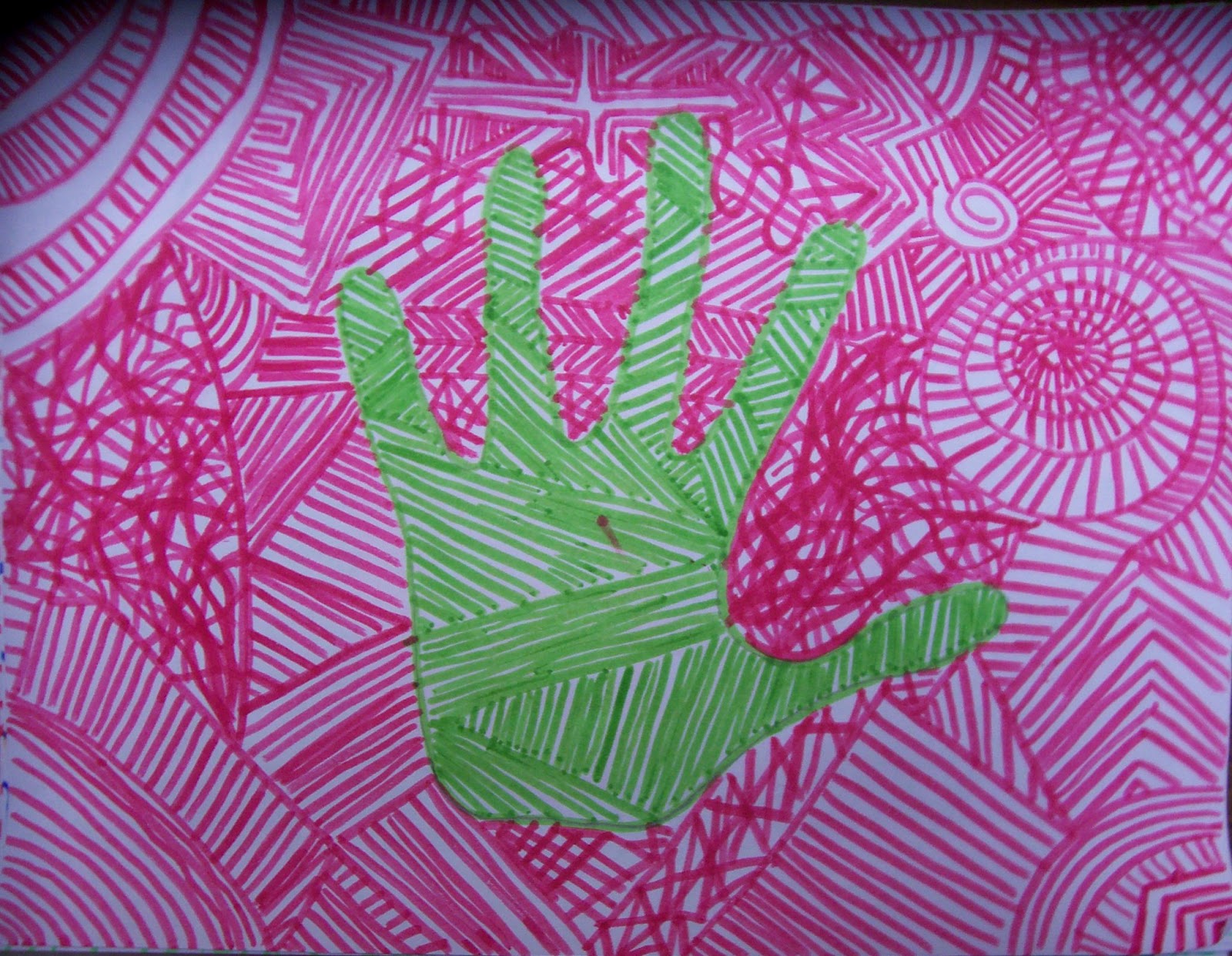 The Lost Sock Art Elements using Hands