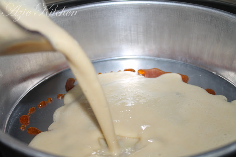 Puding Roti Karamel - Azie Kitchen