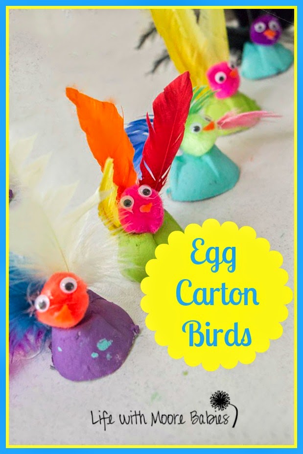 How to Turn Egg Cartons into these Adorable Little Birds Life with