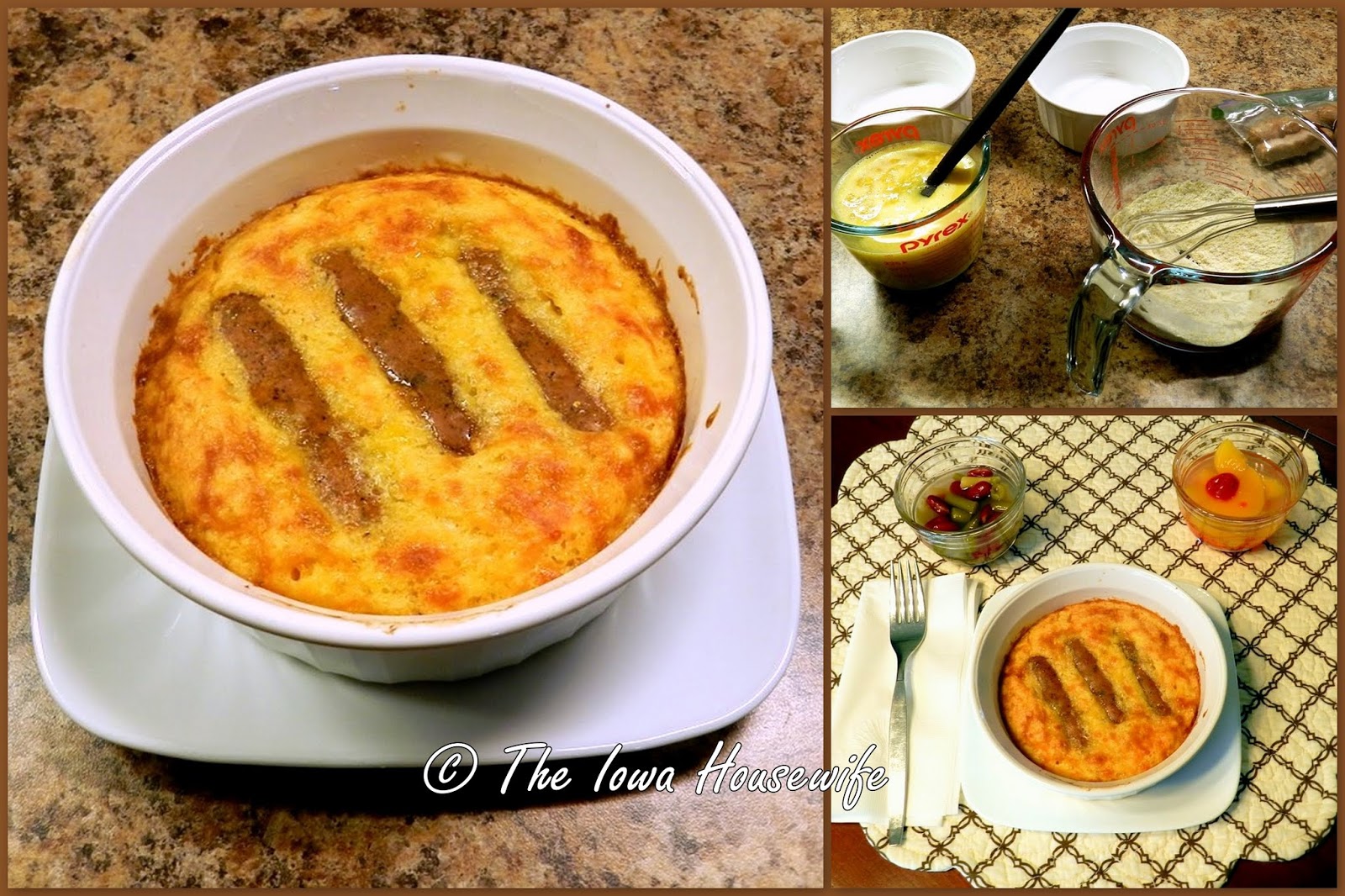 The Iowa Housewife Small Recipes...Sausage Cornbread Casserole