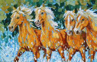 Briosos Caballos Pinturas Artisticas Modernas