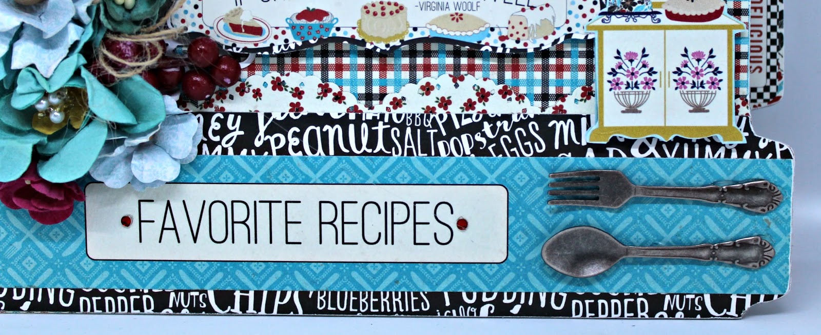 Pam Bray Designs: A Girl with Flair: Homemade Recipe Book With Authentique
