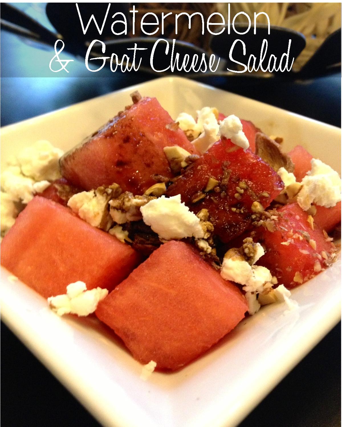 Small Market Cook Watermelon & Goat Cheese Salad