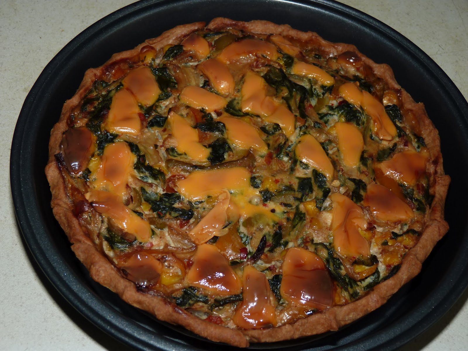 Chitranna: Savory Spinach and Tofu Eggless Quiche