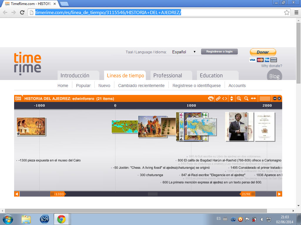 ajedrezlive linea del tiempo ajedrez