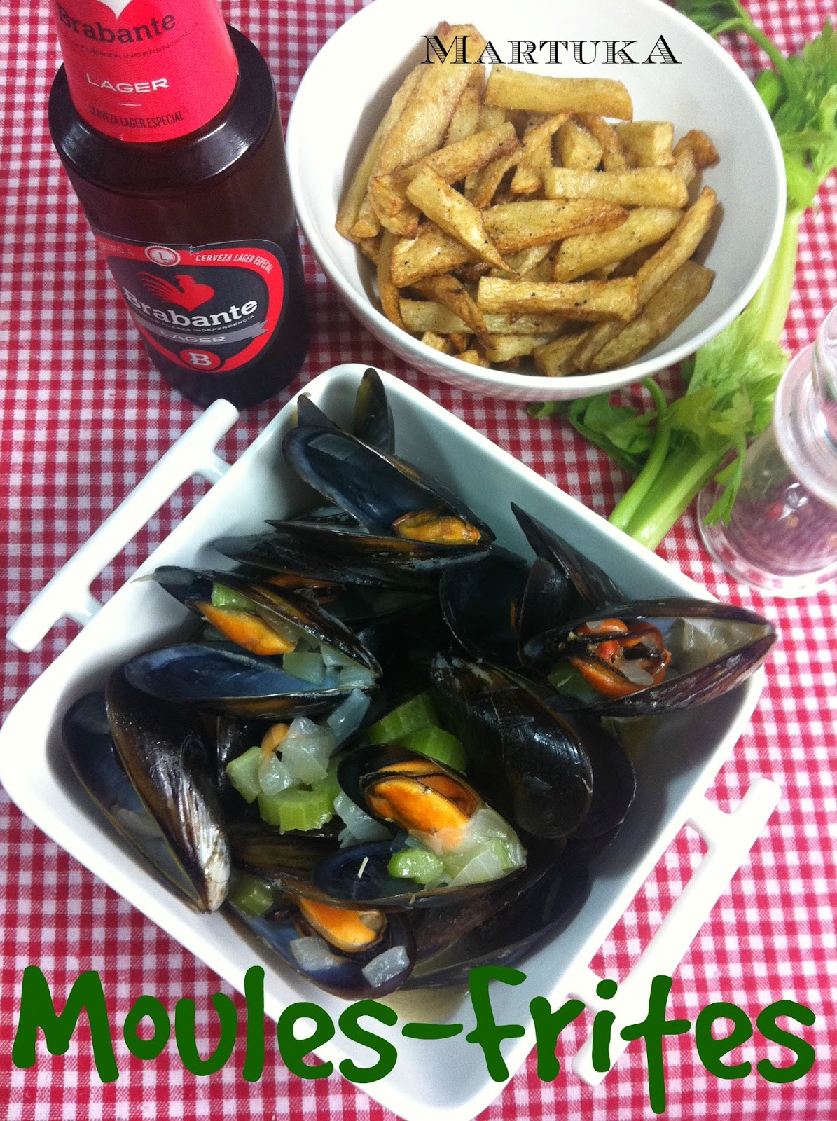 Las recetas de Martuka MoulesFrites (Mejillones Al Estilo Belga)