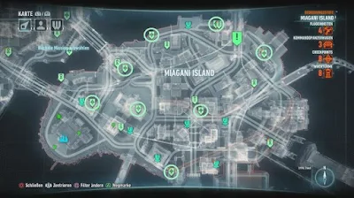 Batman Arkham Knight, Own the roads, Miagani Island, checkpoint Locations map