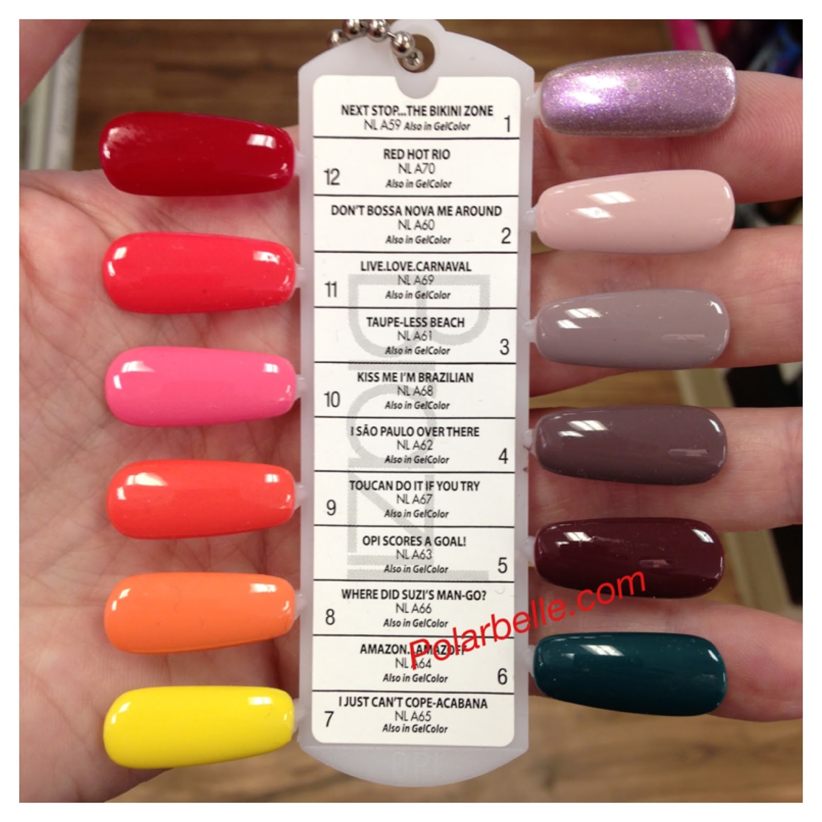 Polarbelle: New OPI Brazil Nail Polish Collection Pics, Swatches, With ...