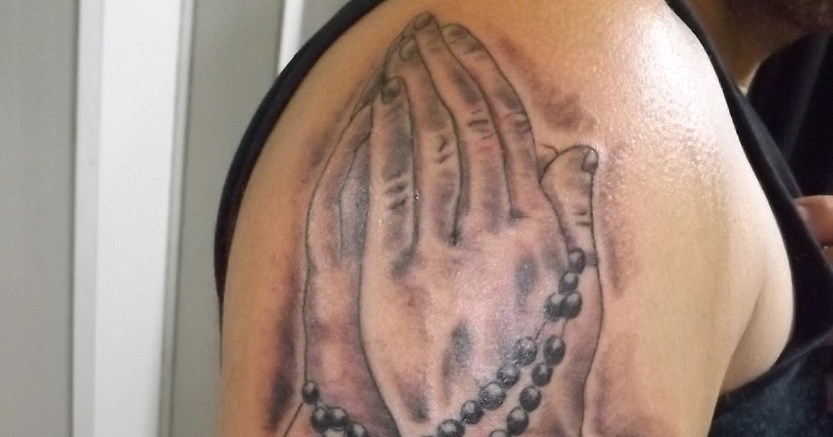 Leco's Tattoo: Mão com terço