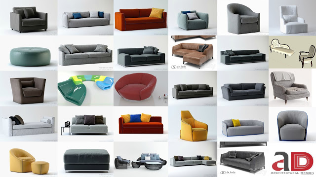[DOWNLOAD] Sketchup 3D Model Interior Furnitur sofa ~ Hallomars