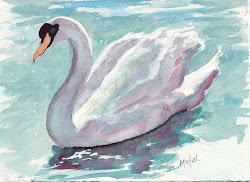 watercolor swan paintings painting swans watercolour artwork bird bunny drawing children acrylic bunnygriffeth copy lake matter subject watercolors illustrations varied