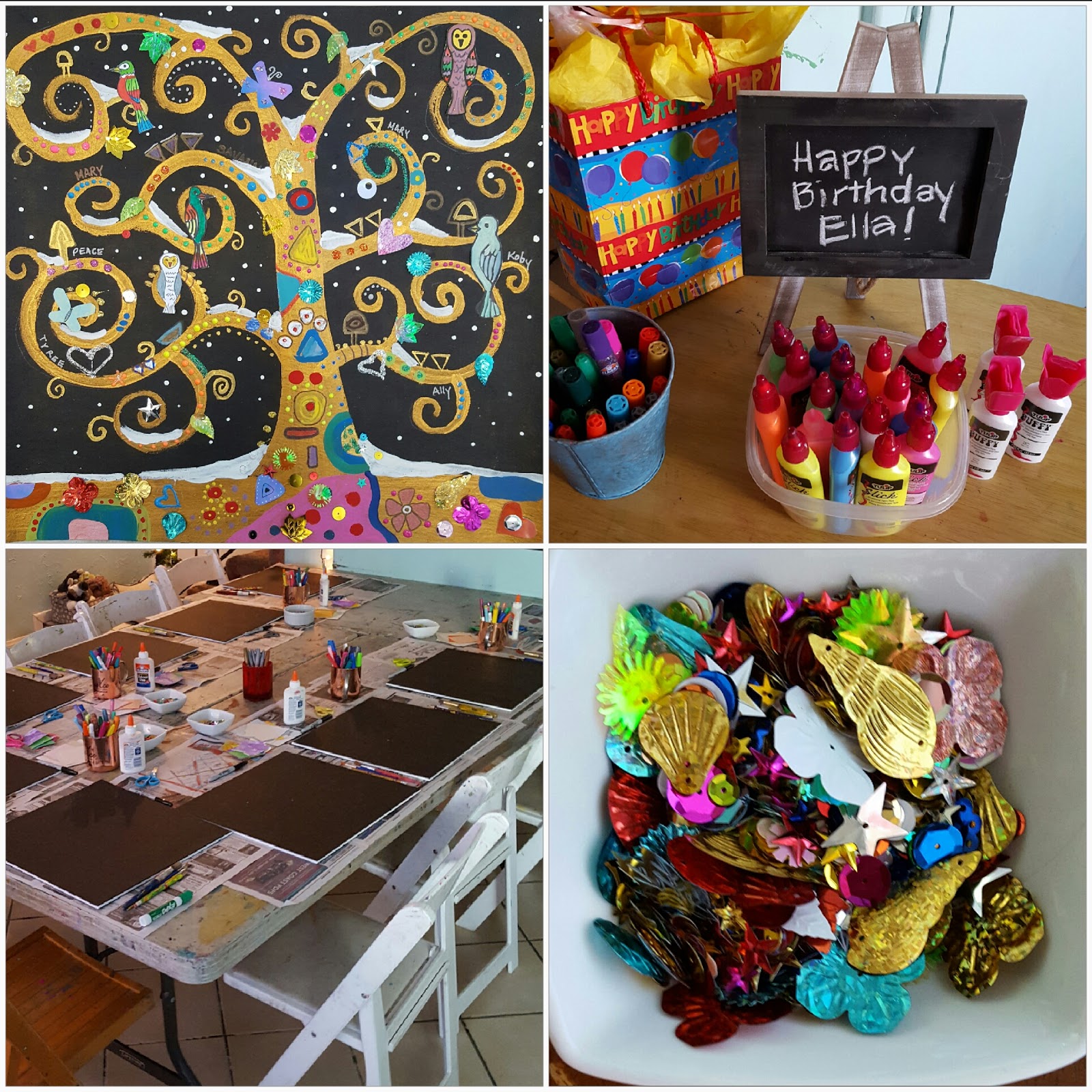 MaryMaking: "Tree of Friendship" Art Birthday Party