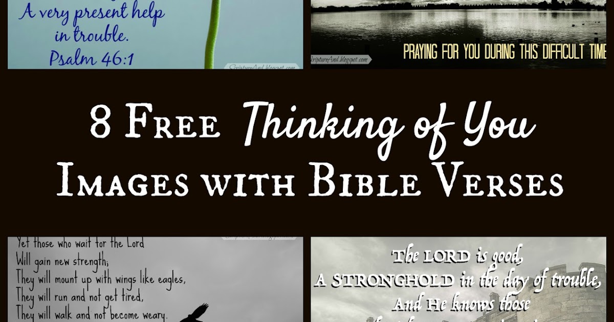 Scripture and  Free "Thinking of You" Images with Bible verses