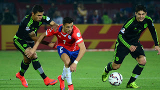 México vs Chile en partido amistoso