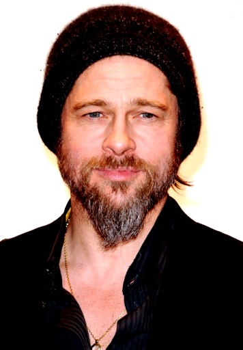 Brad Pitt Foto de Brad Pitt con bigote y barba grande