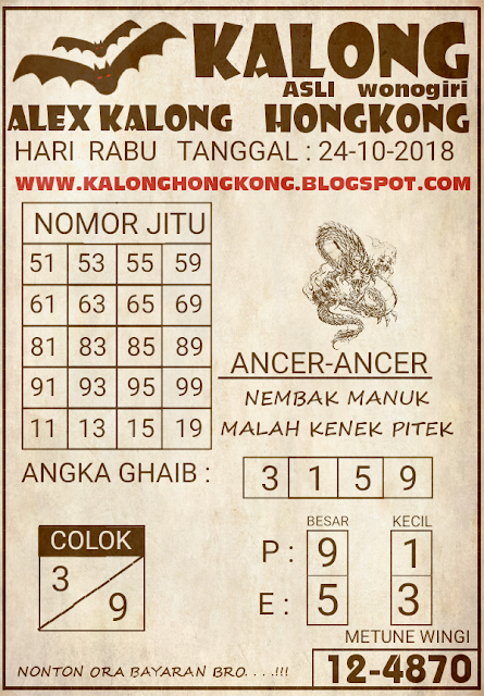 Forum Syair Hk Rabu 24 Oktober 2018 Kode Syair Sgp Hk Sd Motesia