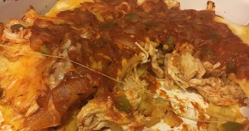 Peanut Butter and Jelly Chicken Enchilada Casserole