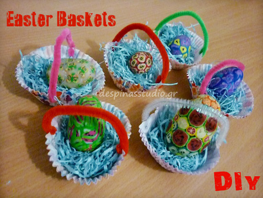 DIY Easter Baskets / DIY Πασχαλινά Καλαθάκια