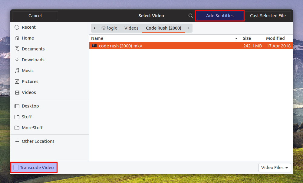 Stream Videos, Music And Pictures From Gnome To Chromecast With Cast To