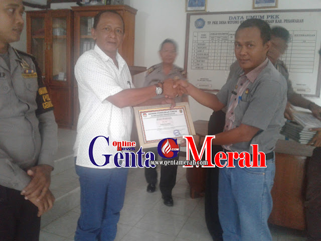 Pilgub KPU Pesawaran Berikan Penghargaan Kepada TPS Terbaik