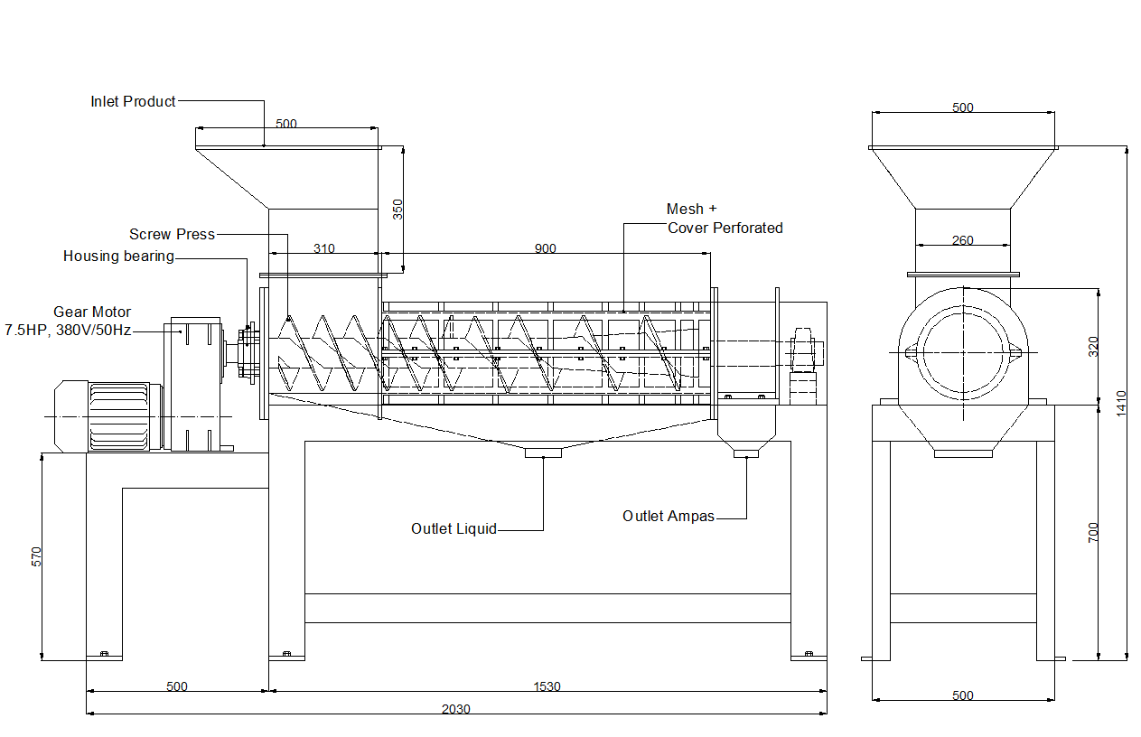 MESIN INDUSTRI FARMASI USER REQUIREMENT SPECIFICATION MESIN SCREW PRESS