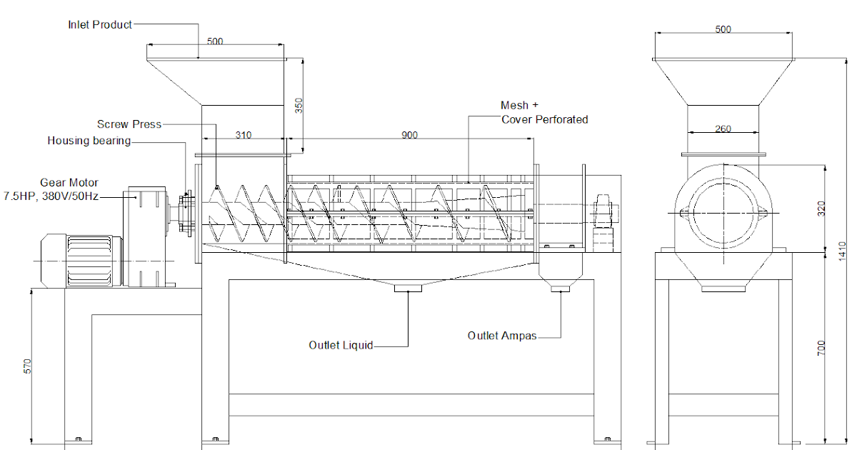 MESIN INDUSTRI FARMASI USER REQUIREMENT SPECIFICATION MESIN SCREW PRESS