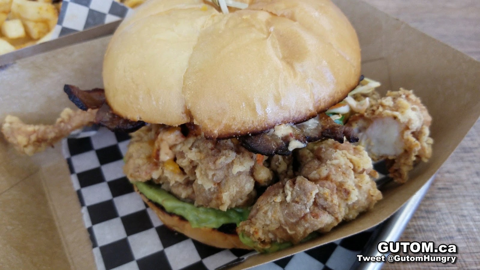 FAMOUS FRIED CHICKEN SANDWICH AT REUP BBQ RIVER MARKET NEW WESTMINSTER