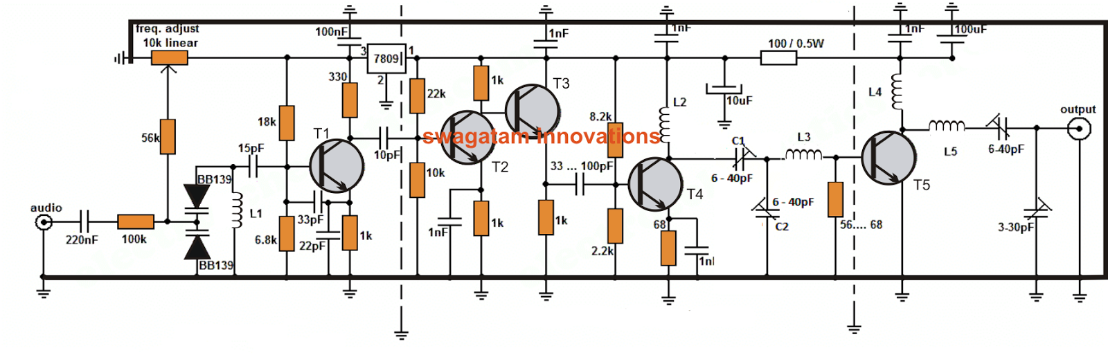 Long Range Transmitter Circuit - 2 to 5 Km Range | Circuit Diagram Centre