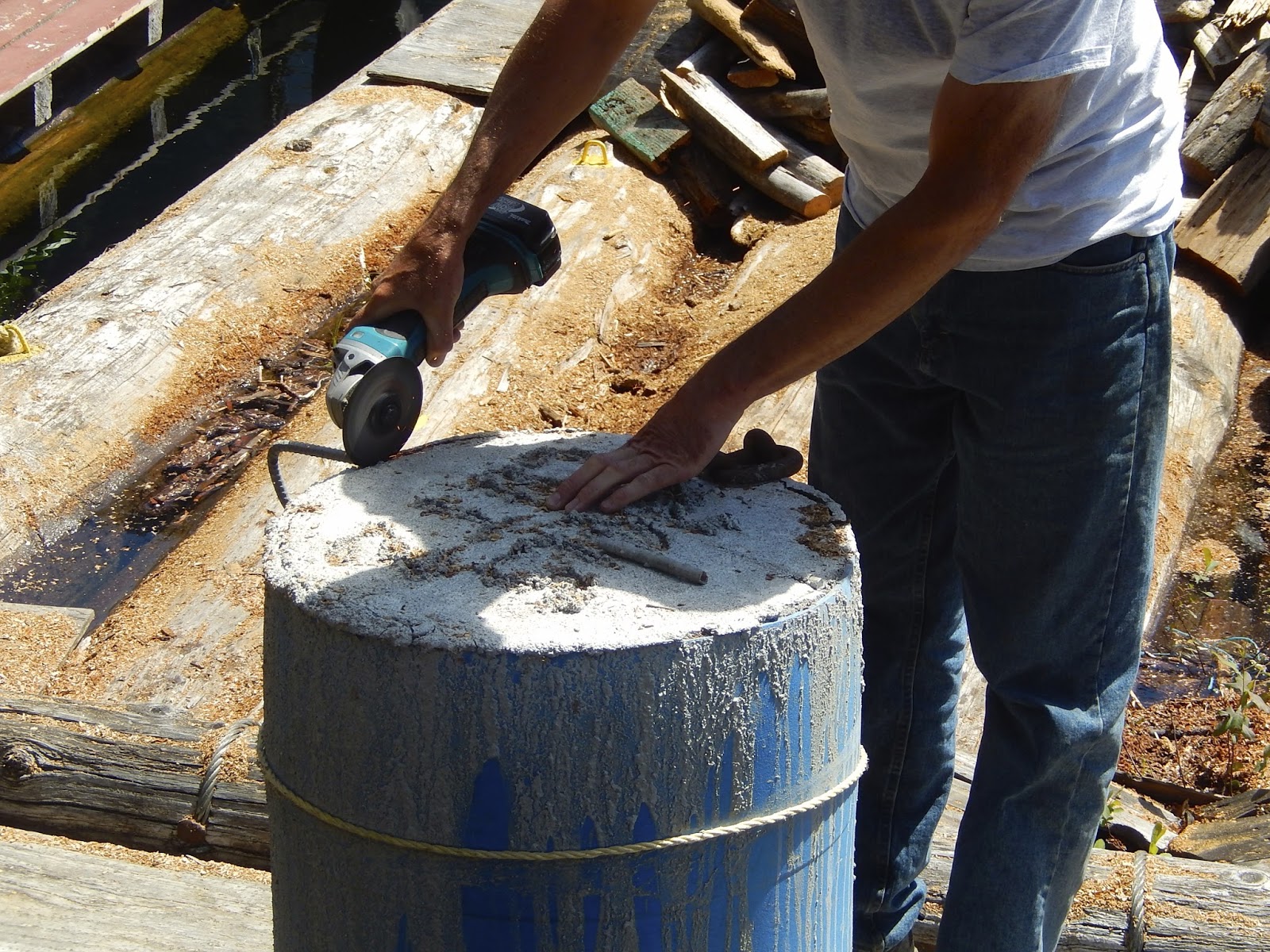 Powell River Books Blog Dropping the Homemade Barrel Anchor