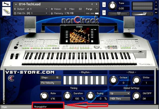 norCTrack Yamaha TYROS 2 KONTAKT Library