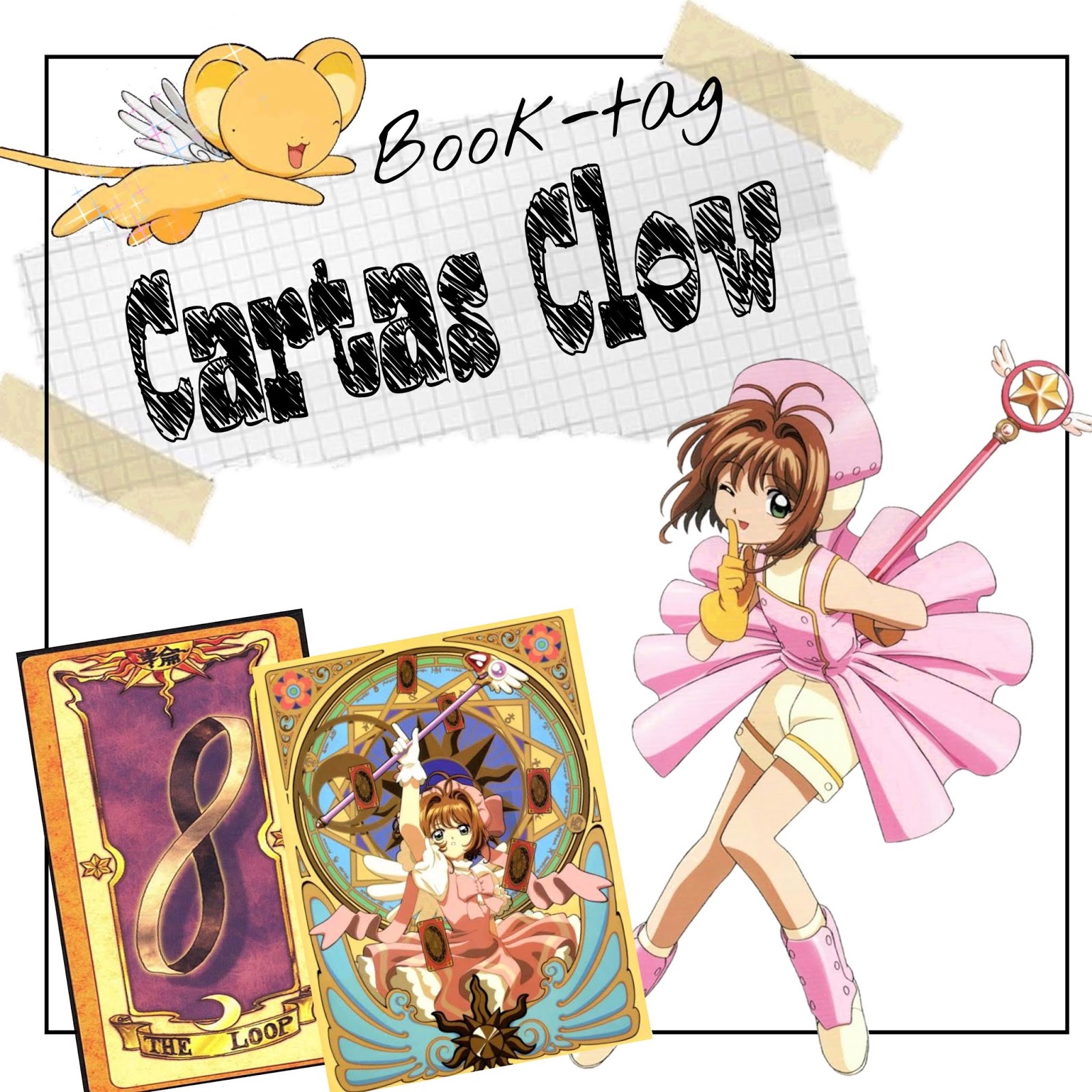Um baixinho nos Livros: Tag #82: Cartas Clow Book Tag- Sakura Card