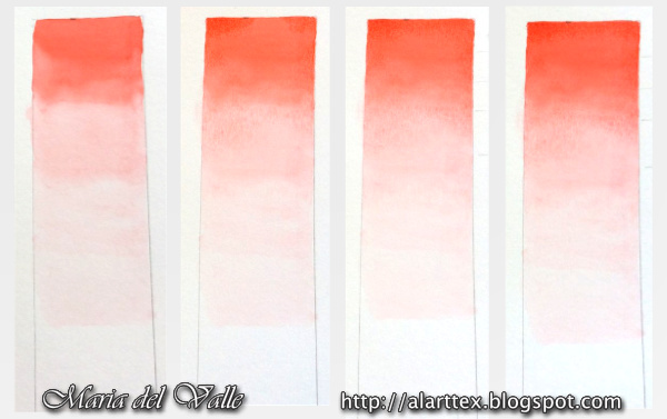 Dry brush technique on watercolor portrait 1