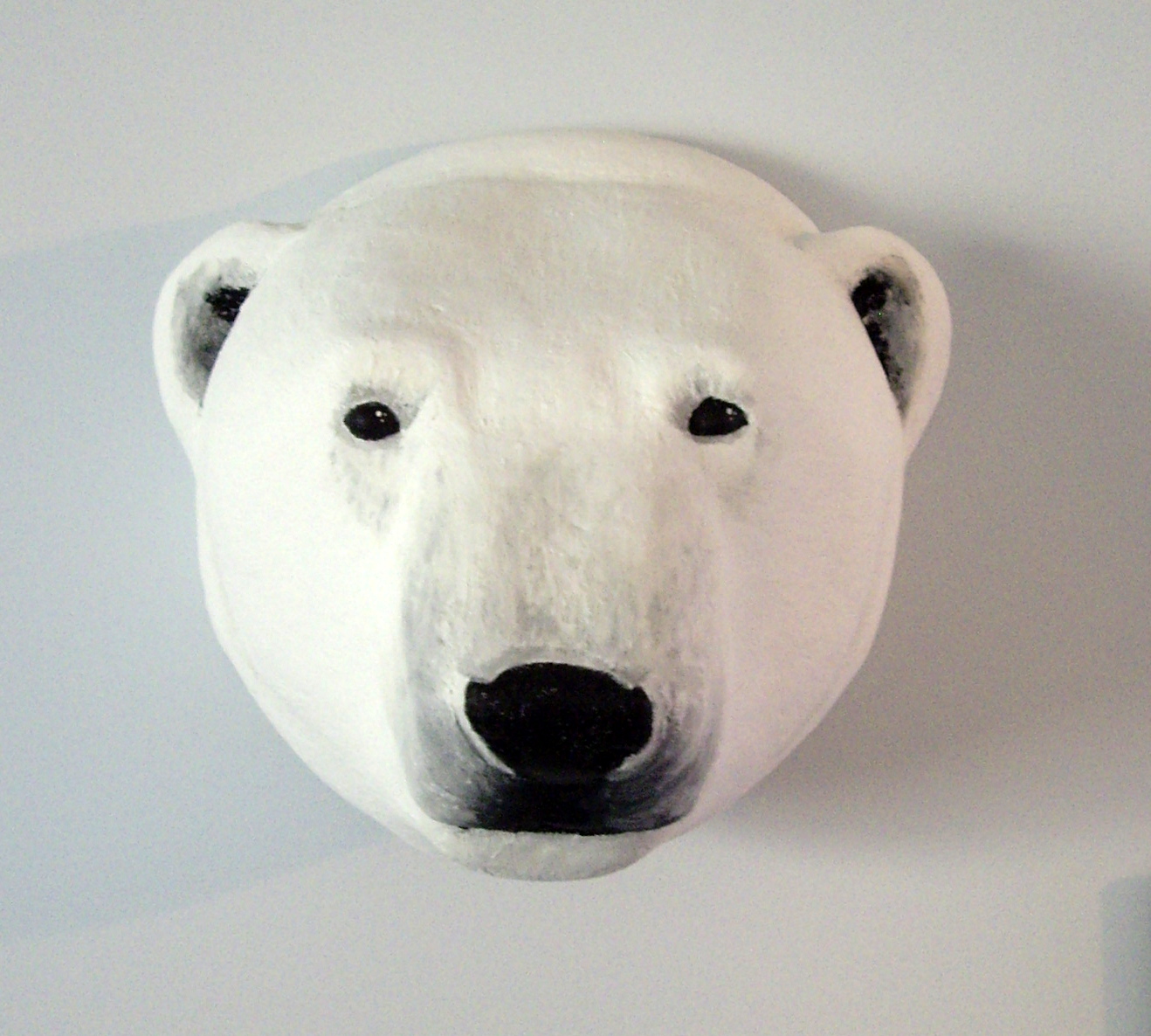 a polar bear trophy head why not