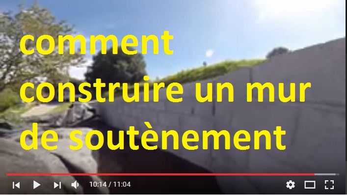 Mur De Soutenement Prefabriqué Leroy Merlin Comment Construire Un Mur De Soutenement En Video Cours Genie