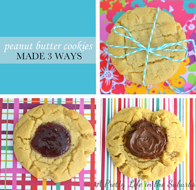 Peanut Butter Cookies Made 3 Ways