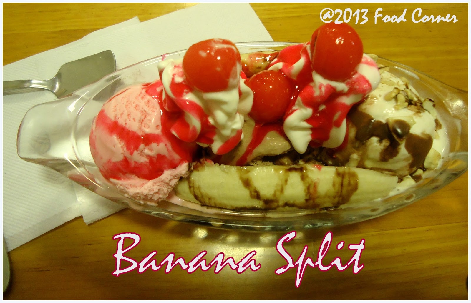 Banana Split Recipe Split Banana Recipe Kiran's Food corner