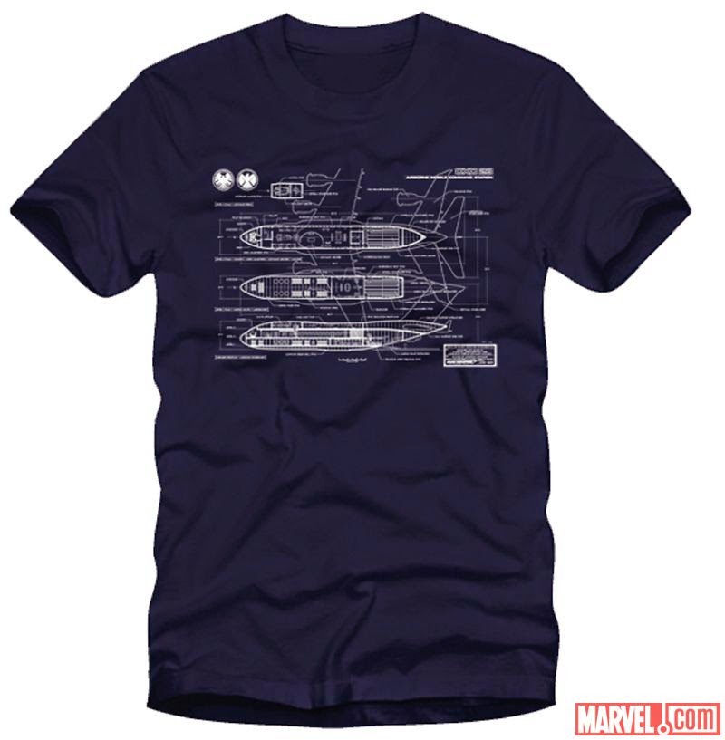 San Diego Comic-Con 2014 Exclusive Agents of SHIELD “The Bus Blueprint” T-Shirt