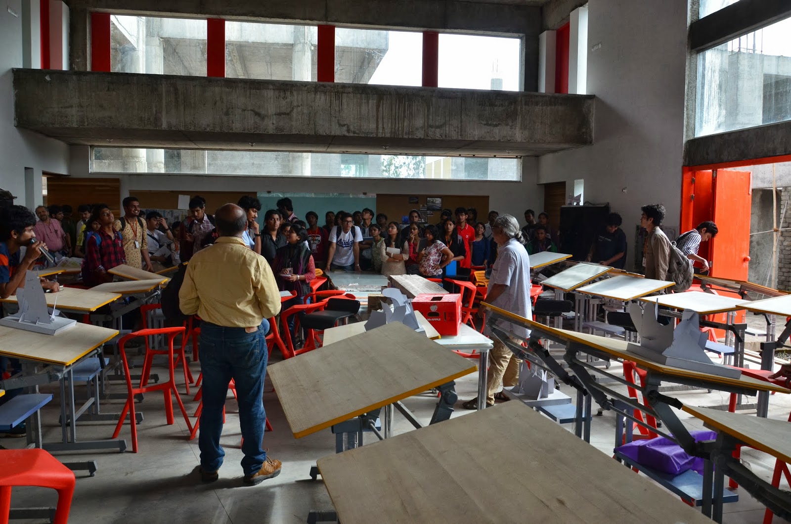 PVP College of Architecture, Pune. Site Visit AD III Bricks School