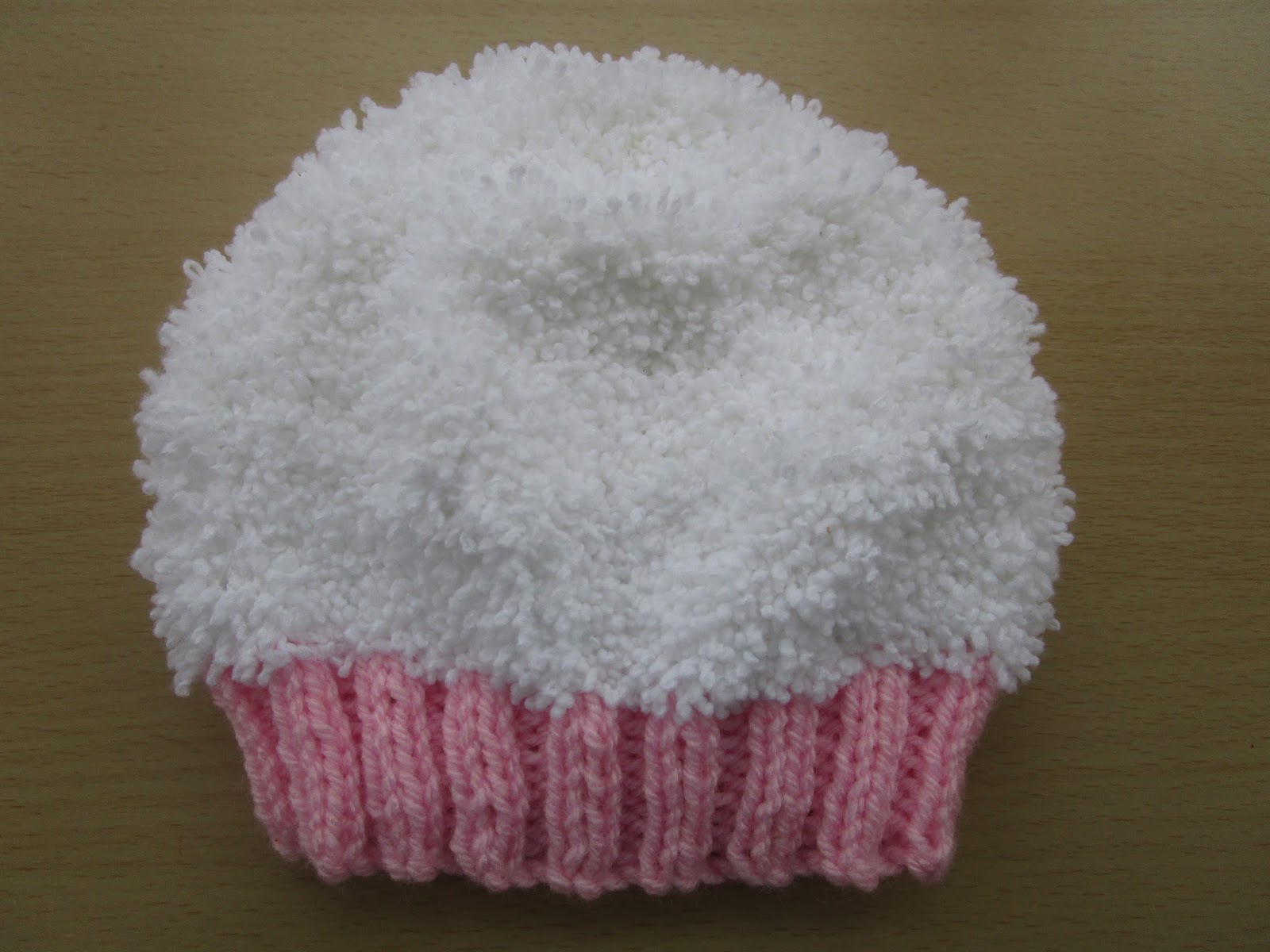 Taffy Lass Knits Marshmallow Baby Hat